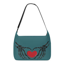 Load image into Gallery viewer, Ti Amo I love you - Exclusive Brand - Casal - Skeleton Heart Hands  -  Journey Computer Shoulder Bag
