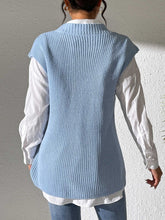 Load image into Gallery viewer, Pearl Trim V-Neck Sweater Vest
