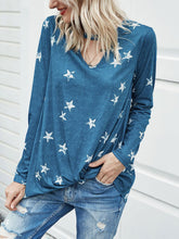 Load image into Gallery viewer, Cutout Round Neck Long Sleeve T-Shirt
