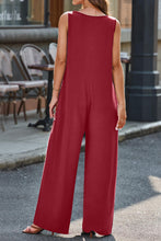 Load image into Gallery viewer, Full Size V-Neck Wide Strap Jumpsuit
