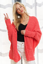 Load image into Gallery viewer, ADORA Popcorn Knit Open Front Long Sleeve Cardigan
