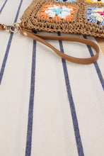 Load image into Gallery viewer, Chestnut Flower Straw Woven Single Shoulder Bag
