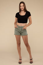 Load image into Gallery viewer, Acid Washed Frayed Cutoff Hem Shorts
