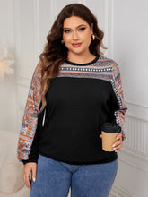 Load image into Gallery viewer, Plus Size Printed Long Sleeve Sweatshirt
