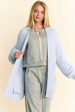 Load image into Gallery viewer, Davi &amp; Dani Ribbed Hem Button Up Long Sleeve Cardigan
