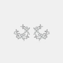 Load image into Gallery viewer, 925 Sterling Silver Moissanite Lucky Clover Earrings
