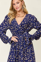 Load image into Gallery viewer, Double Take Full Size Tie Back Flounce Sleeve Dress
