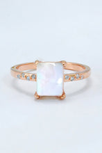 Load image into Gallery viewer, Square Moonstone Ring
