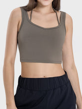 Load image into Gallery viewer, Crisscross Square Neck Active Tank
