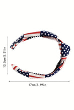 Load image into Gallery viewer, Navy Blue Flag Day Knotted Headband
