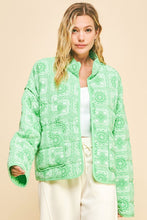 Load image into Gallery viewer, Davi &amp; Dani Vintage Print Open Front Jacket with Pockets
