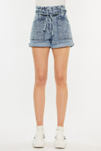 Load image into Gallery viewer, Kancan Ultra High Rise Paperbag Denim Shorts
