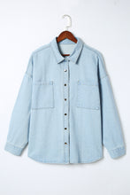 Load image into Gallery viewer, Plus Size Snap Down Pocketed Denim Jacket
