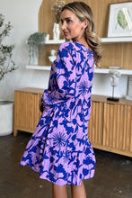 Load image into Gallery viewer, Double Take Full Size Printed Ruffle Hem Dress with Pocket

