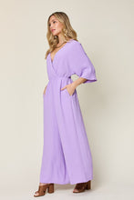 Load image into Gallery viewer, Double Take Full Size Half Sleeve Wide Leg Jumpsuit
