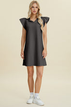 Load image into Gallery viewer, Double Take Full Size Ruffled V-Neck Cap Sleeve Dress
