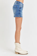 Load image into Gallery viewer, RISEN Low Rise Slit Denim Shorts
