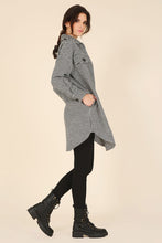 Load image into Gallery viewer, Houndtooth Long Shacket
