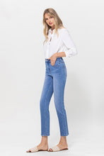 Load image into Gallery viewer, High Rise Stretch Crop Slim Straight Jeans
