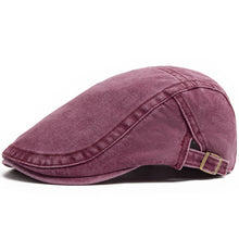 Load image into Gallery viewer, Retro Washed Beret Denim Hat
