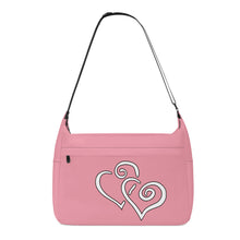 Load image into Gallery viewer, Ti Amo I love you - Exclusive Brand - Wewak - Double White Heart - Journey Computer Shoulder Bag
