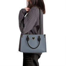 Load image into Gallery viewer, Ti Amo I love you - Exclusive Brand - Raven- Luxury Womens PU Tote Bag - Black Straps
