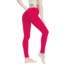 Load image into Gallery viewer, Ti Amo I love you - Exclusive Brand - Bright Hot Pink - Angry Fish  - Womens / Teen Girls  / Womens Plus Size  - Yoga Leggings - Sizes XS-3XL
