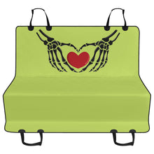 Load image into Gallery viewer, Ti Amo I love you - Exclusive Brand - Yellow Green - Skeleton Hands with Heart - Pet Seat Covers
