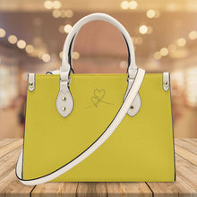 Load image into Gallery viewer, Ti Amo I love you - Exclusive Brand - Sandstorm  - Luxury Womens PU Tote Bag - Cream Straps
