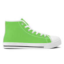 Load image into Gallery viewer, Ti Amo I love you - Exclusive Brand - Pastel Green - High-Top Canvas - White Soles
