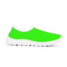 Load image into Gallery viewer, Ti Amo I love you - Exclusive Brand - Florescent Green - Double White Heart - Women&#39;s Mesh Running Shoes - White Soles
