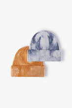 Load image into Gallery viewer, Tie-Dye Ribbed Cuffed Beanie
