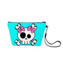 Load image into Gallery viewer, Ti Amo I love you - Exclusive Brand - Aqua / Cyan - Skeleton - Sling Cosmetic Bag
