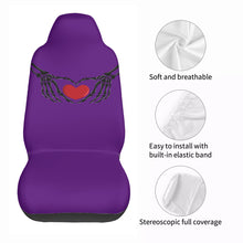 Load image into Gallery viewer, Ti Amo I love you - Exclusive Brand - Honey Flower - Skeleton Hands with Hearts  - New Car Seat Covers (Double)
