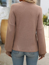 Load image into Gallery viewer, Ribbed Round Neck Long Sleeve T-Shirt
