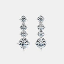 Load image into Gallery viewer, 4 Carat Moissanite 925 Sterling Silver Earrings
