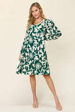 Load image into Gallery viewer, Double Take Full Size Printed Ruffle Hem Dress with Pocket
