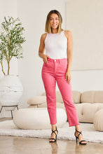 Load image into Gallery viewer, RFM Crop Dylan Full Size Tummy Control High Waist Raw Hem Jeans
