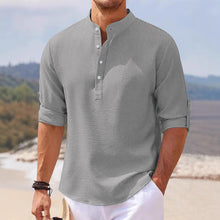 Load image into Gallery viewer, Men&#39;s Half Sleeve Waffle Casual Loose Polo Shirt
