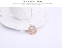 Load image into Gallery viewer, 2pc Bridal - Rose Color - Full Diamond Necklace + Earrings
