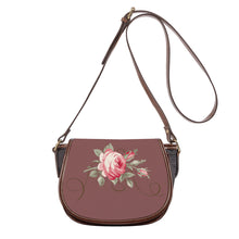 Load image into Gallery viewer, Ti Amo I love you - Exclusive Brand - Rose Taupe - Rose - Saddle Bag
