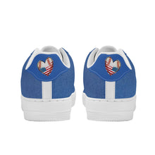 Load image into Gallery viewer, Ti Amo I love you - Exclusive Brand - Forever in Blue Jeans - Love Baseball Heart -Low Top Unisex Sneakers
