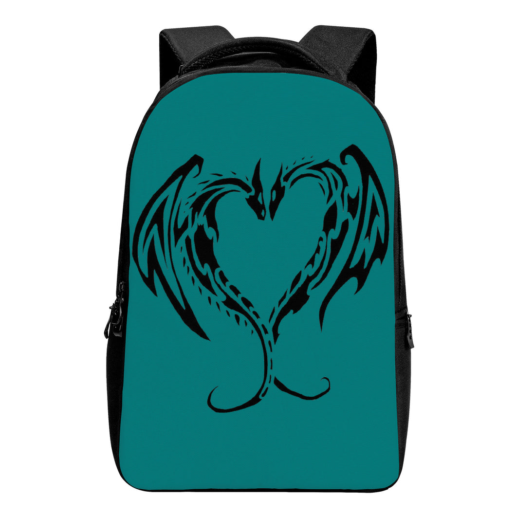 Ti Amo I love you - Exclusive Brand  - Dark Teal - Dragon Heart - Laptop Backpack