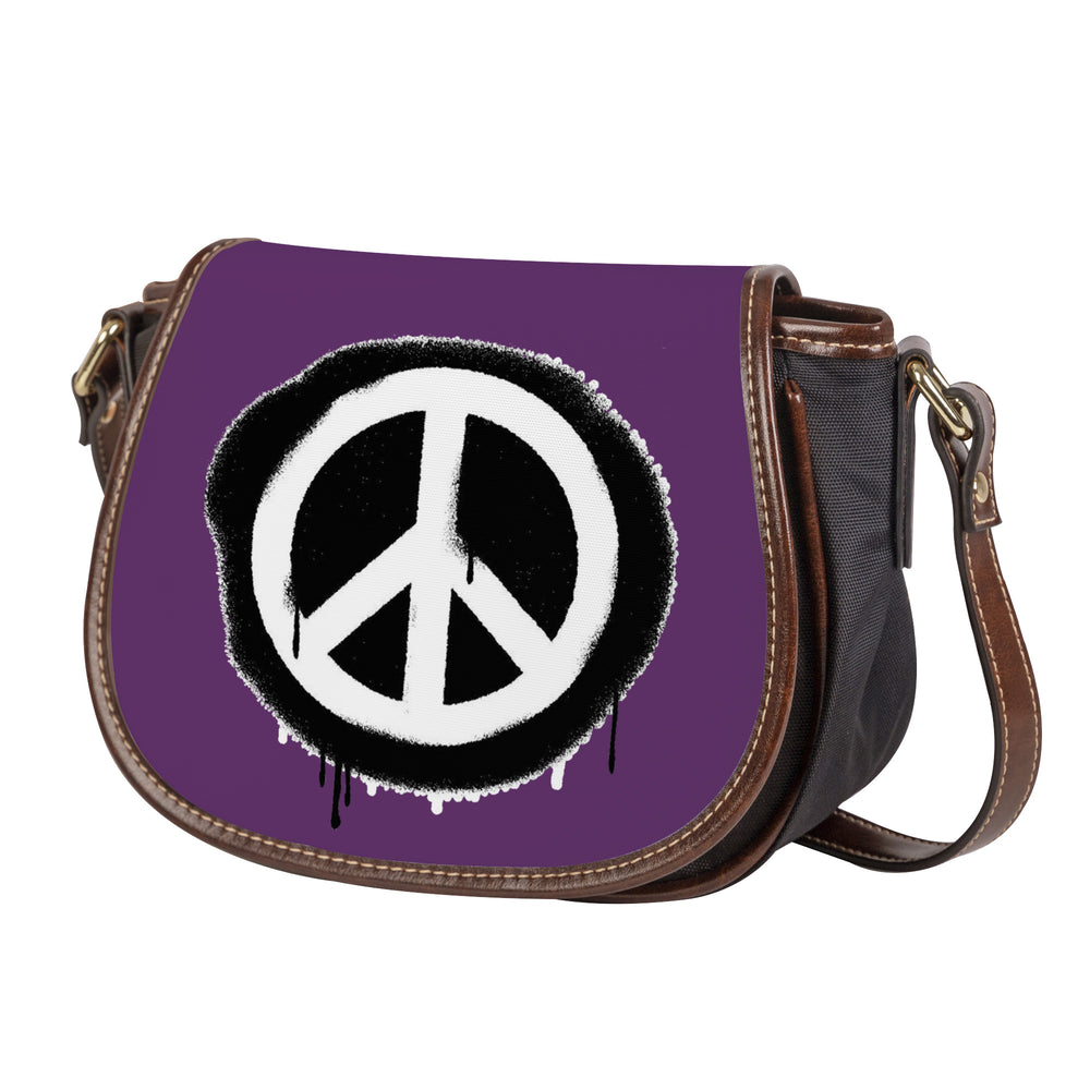 Ti Amo I love you - Exclusive Brand - Bossanova 2 - Peace Sign - Saddle Bag