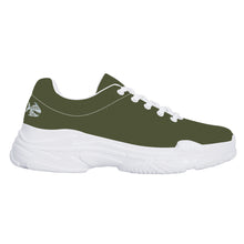 Load image into Gallery viewer, Ti Amo I love you - Exclusive Brand - Riffle Green - Angry Fish - Chunky Sneakers - White Soles
