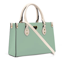 Load image into Gallery viewer, Ti Amo I love you - Exclusive Brand - Spring Rain - Luxury Womens PU Tote Bag - Cream Straps
