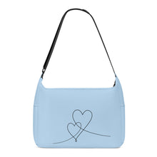 Load image into Gallery viewer, Ti Amo I love you - Exclusive Brand - Blizzard Blue - Jacket  Double Script Heart - Journey Computer Shoulder Bag
