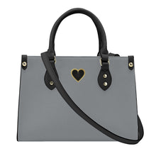 Load image into Gallery viewer, Ti Amo I love you - Exclusive Brand - Mountain Mist - Luxury Women PU Tote Bag - Black Straps
