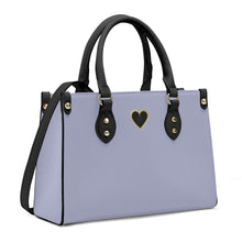 Load image into Gallery viewer, Ti Amo I love you - Exclusive Brand - Rock Blue - Luxury Womens PU Tote Bag - Black Straps
