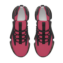 Load image into Gallery viewer, Ti Amo I love you - Exclusive Brand - Viva Magenta - Script Double Heart - Air Max React Sneakers - Black Soles
